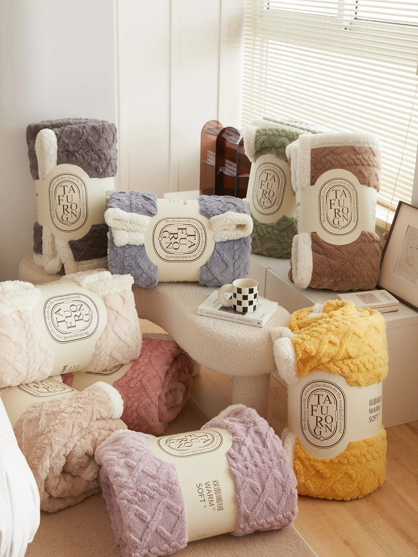 

Treasure Blanket | Ta Skin Plush Blanket Warm And Thickened Autumn And Winter Single And Double Milk Plush Blanket Functional Be
