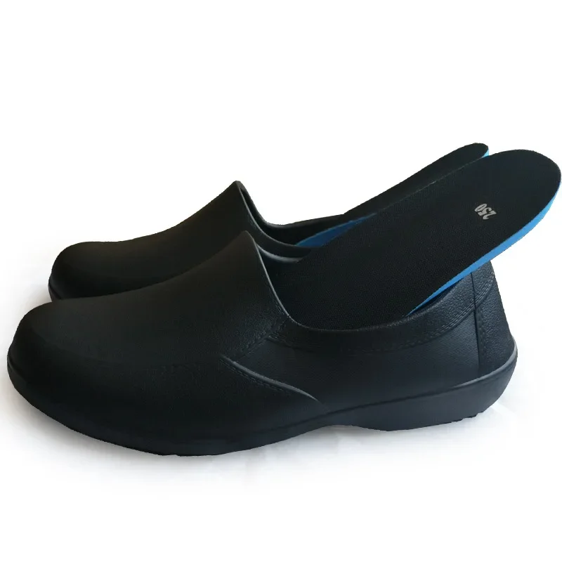Unisex Kitchen Non-slip Shoes Slip On Breathable Restaurant Work Shoes Lightweight Kitchen Slippers For Men Women Big Size 36-45