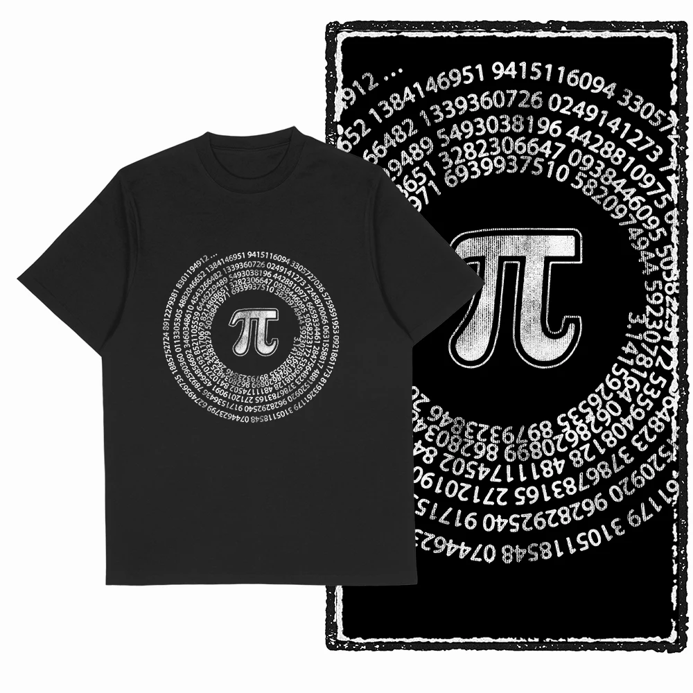 Coolmind SC 100% Baumwolle Math Lover Pai Grafik-T-Shirt für Männer, cooles Mathe-T-Shirt in großer Größe, Vintage-Schwarz, Herren-Neuheits-T-Shirt.