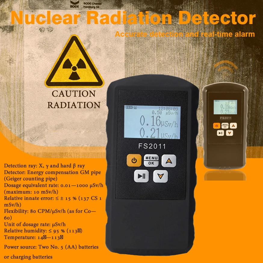 

Portable Smart Geiger Counter β Y XRay Radiation Detector Nuclear Radiation Monitor Meter Dosimeter Alarm Kits For Home Facotry