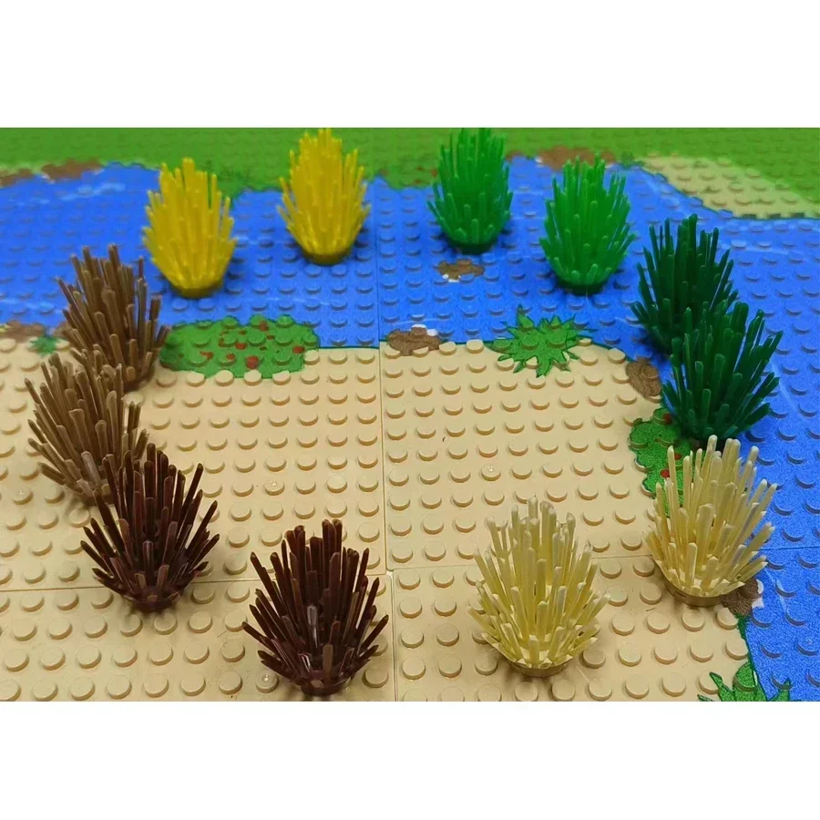 새로운 식물 소나무 가문비 나무 Rockery 빌딩 블록 도시 스트리트 뷰 정원 풍경 벽돌 호환 3778 32607 2435 6064 2417