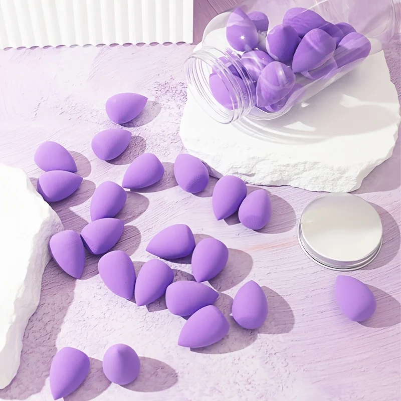Mini Makeup Sponges with Case For Eyes & Lips