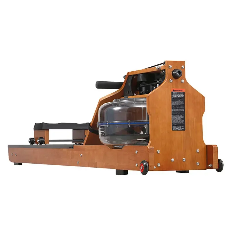Factory Fold Wooden Style Water Rowing Machine Cardio Exercise Training Fitness row erg Equipment Rower Machine