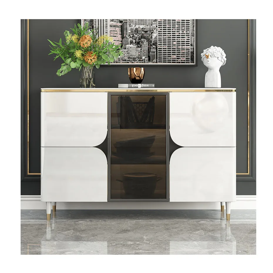 

Competitive Price Good Quality Modern Simplicity White Luxury Moder Sideboard
