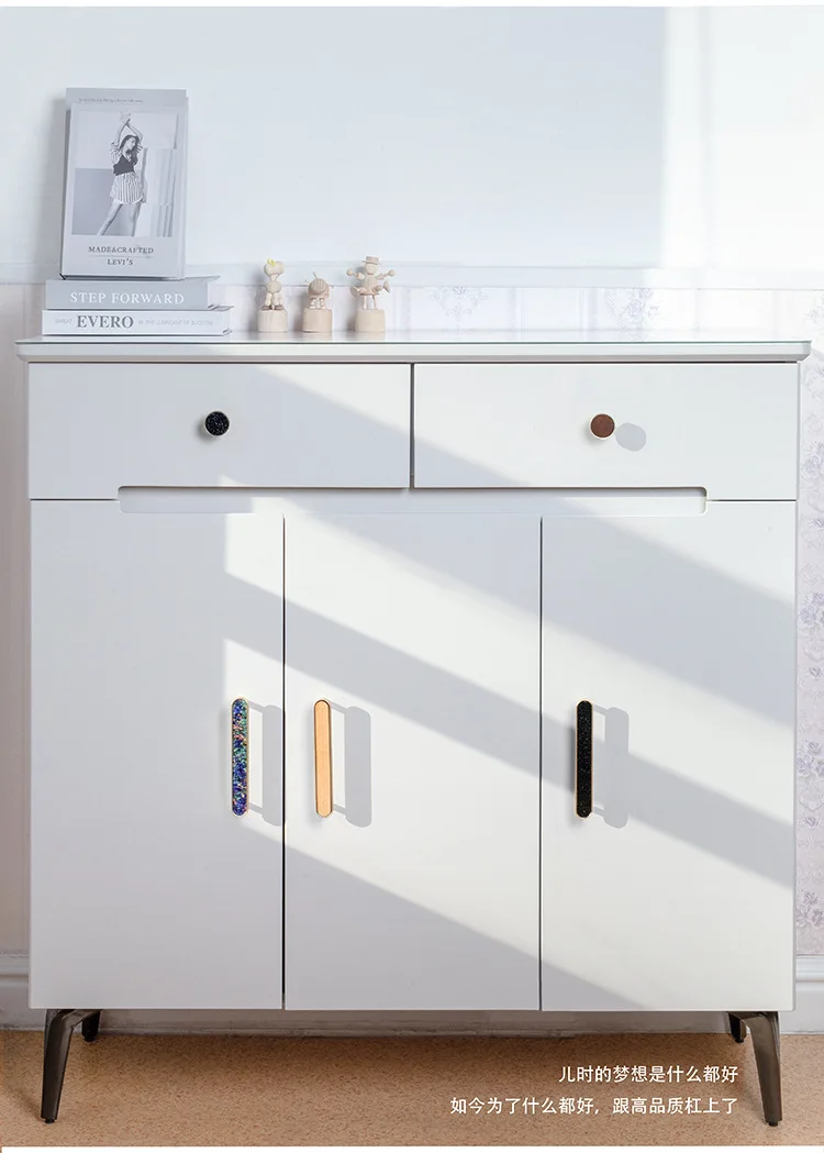 Description Picture 5 of itemKAK Gold Kitchen Cabinet Handles Nordic Pastoral Furniture Handles Black Dresser Drawer Knobs and Handles Zinc Alloy Hardware