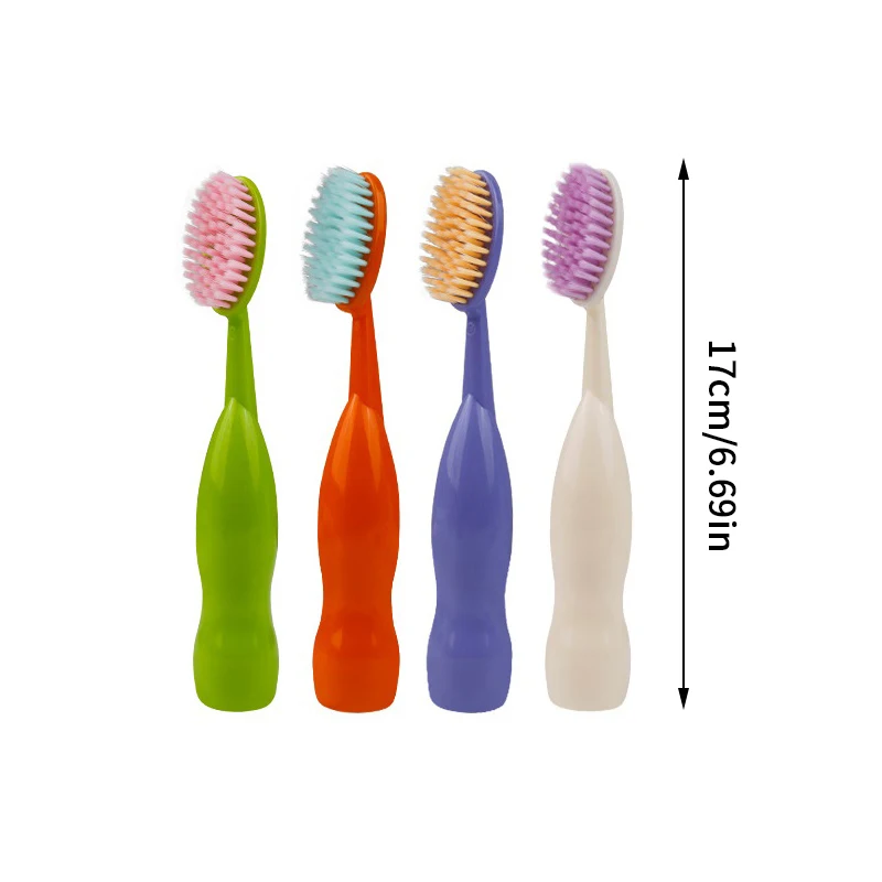 1/2/4 Pcs 성인 커플 가정용 칫솔 대형 칫솔 부드러운 강모 넓은 헤드 플러스 치아 청소를위한 대형 사이즈