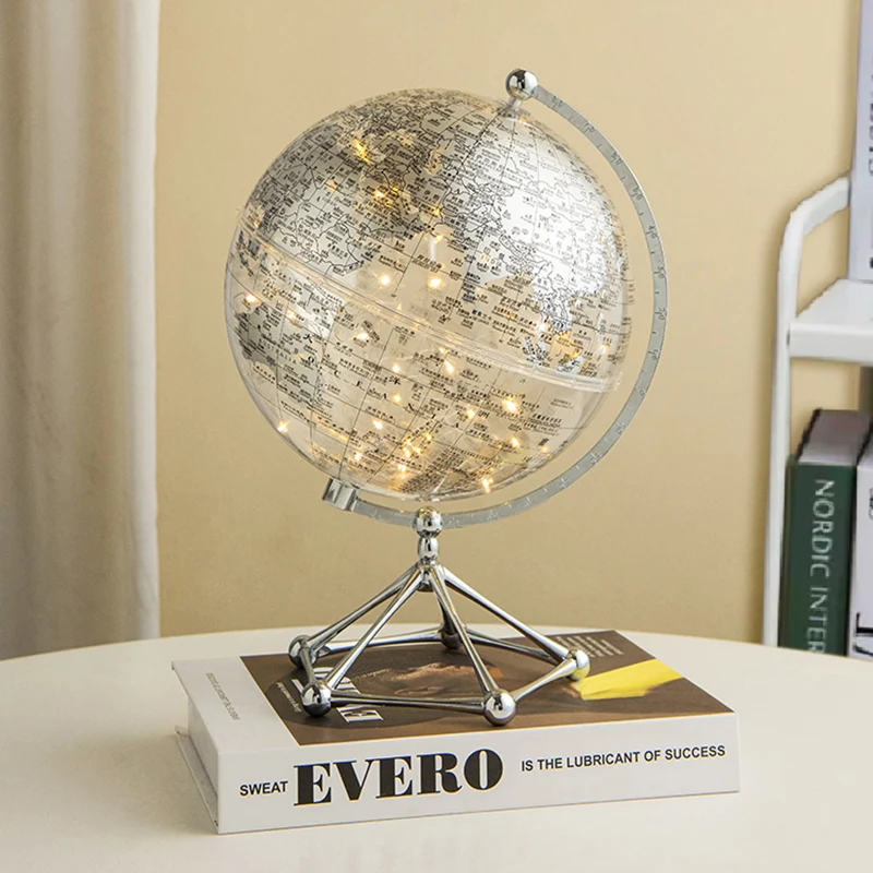 

Transparent Globe Wine Cabinet Decoration Living Room TV Cabinet Office Desktop Home Decoration