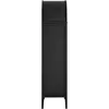 Modway Nolan Modern Farmhouse 71" Tall Arched Storage Display Cabinet in Black Oak Wood Grain 4