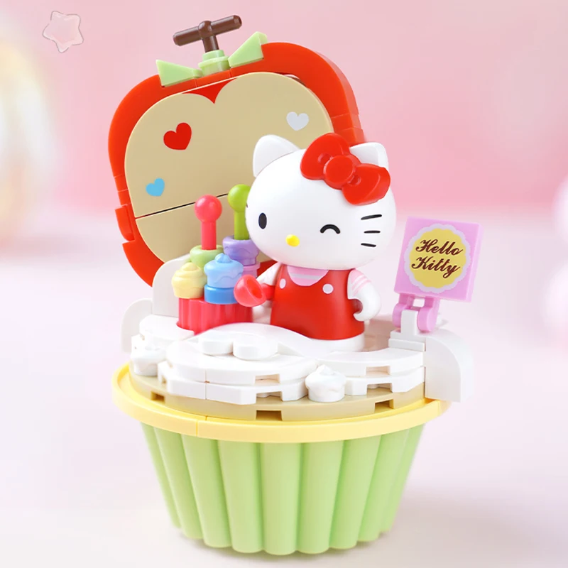 Sanrio Kuromi Hellokitty Blocks Original Series Cartoon Cake