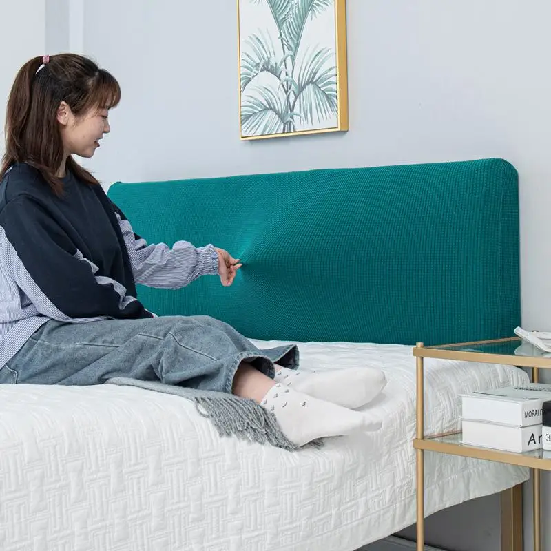 탄성 침대 헤드 커버 보호대 범용 등받이 커버 모던 소프트 팩 고급 은폐형 심플 스타일 방진 커버