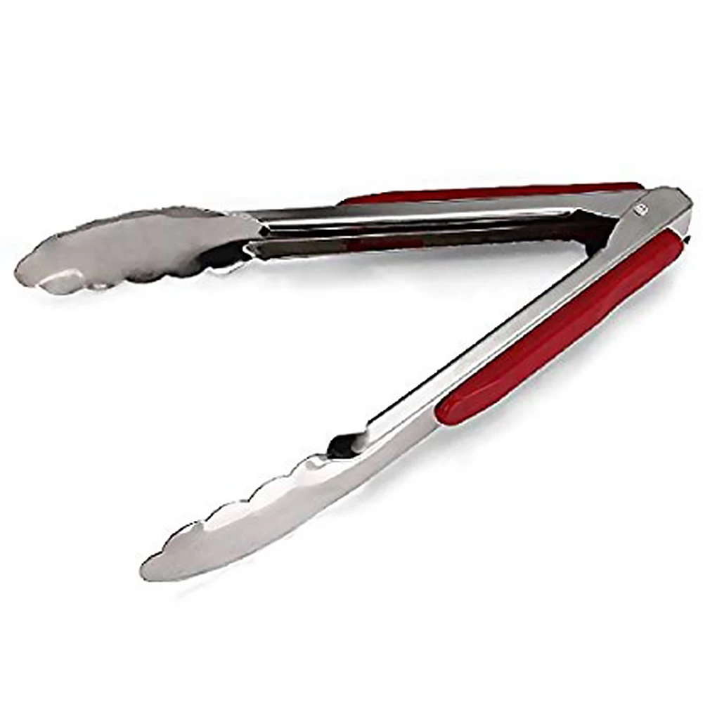 Pinzas de acero inoxidable para barbacoa, cocina, pinzas para el cocina Buffet, largas y rectas, 1 pinzas para asado|Pinzas de parrilla| - AliExpress