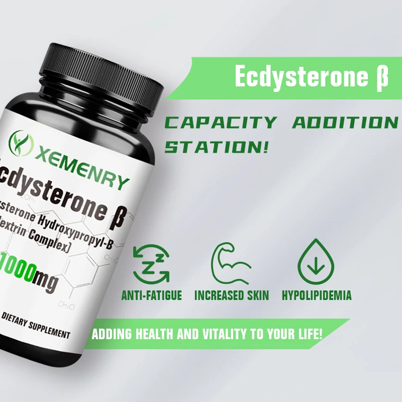 Ecdysterone Natural Anabolic Agent Increases Muscle Mass Athletic Performance and Strength muscle supplement