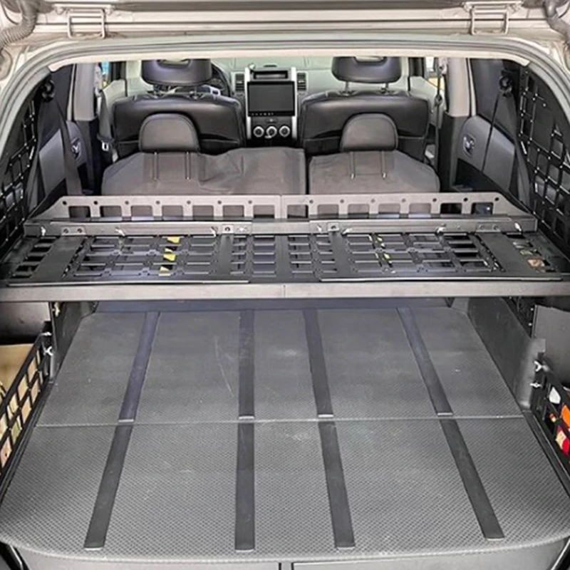CGZ Molle 패널, 닛산 X-Trail T31 2008-2013 에 적합, 후면 트렁크 선반, 모듈식 보관 화물 정리 랙