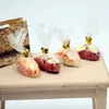 1/6 Simulation Miniature Food Model Toys Mini Bread With Baking Bag Doll House Accessorie For BarBie Blyth BJD Kids Pretend Play 2