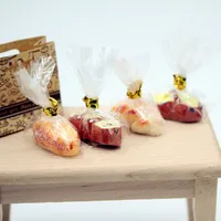 1/6 Simulation Miniature Food Model Toys Mini Bread With Baking Bag Doll House Accessorie For BarBie Blyth BJD Kids Pretend Play 2