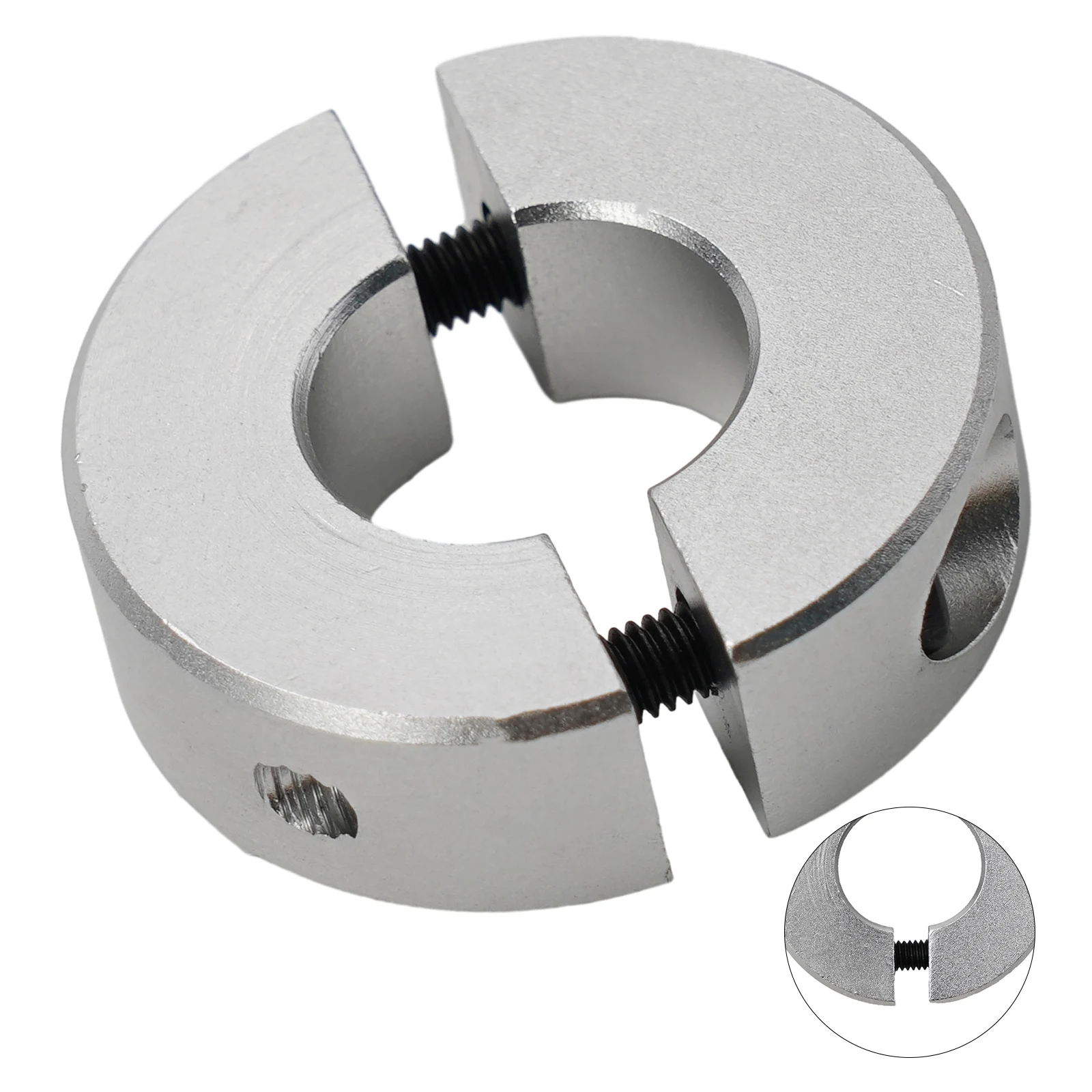 Klemmkragen, doppelt geteilt, 13–30 mm Innendurchmesser, Schaftkragen, Klemmtyp, Aluminiumlegierung, feste Ringe, Klemmkragen – Detail 8