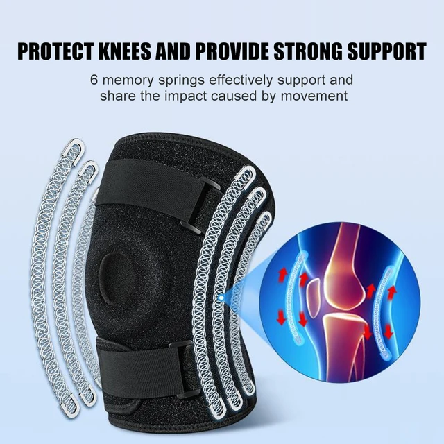 1pc Plus Size Knee Brace for Men & Women – Patella Gel Pads & Side Stabilizers for ACL, Meniscus Tear, Arthritis,Injury Recovery 4