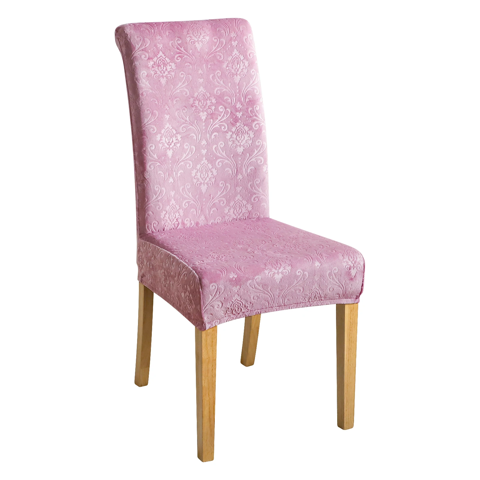 Coprisedie Con Schienale Antimacchia,Vestisedia Elasticizzato Con Stampa Rampicante Beige - 2 Pezzi