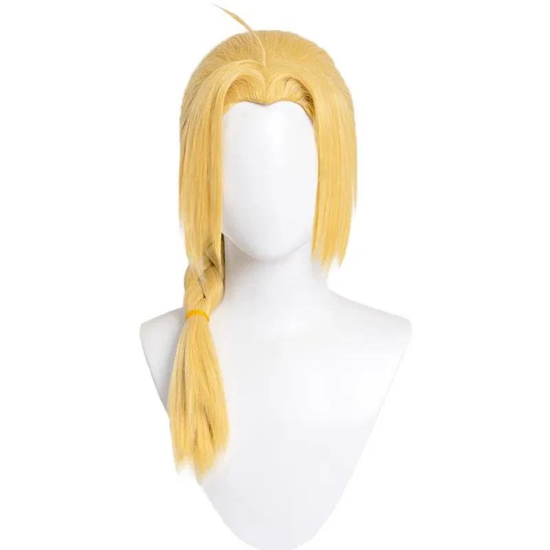 Fullmetal Alchemist-Inspired Edward Elric Short Blonde Wig Cosplay for Unisex