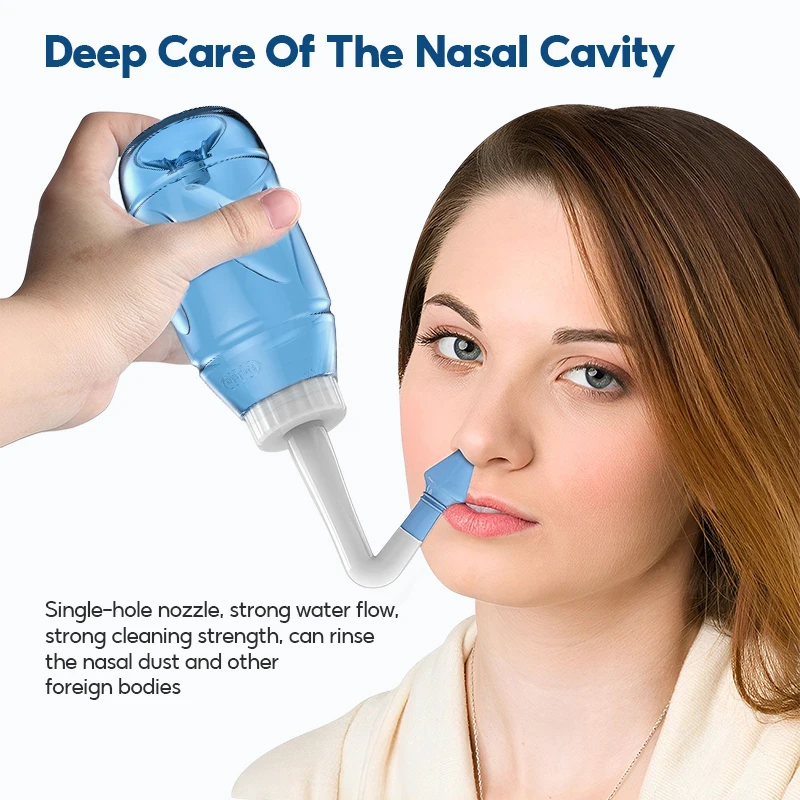 Dr.isla 300ML Nasal irrigator Nasal Rinse Bottle Nasal Wash Cleaner Nose Protector Avoid Allergic Rhinitis Adults Children Neti 6
