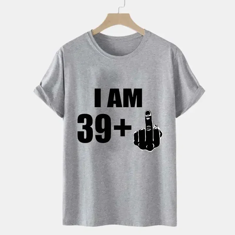 남성용 T 셔츠 반팔 티셔츠 40 번째 생일 선물 그래픽 탑 2023 streetwear 남성용 반팔 티셔츠 미적 의류