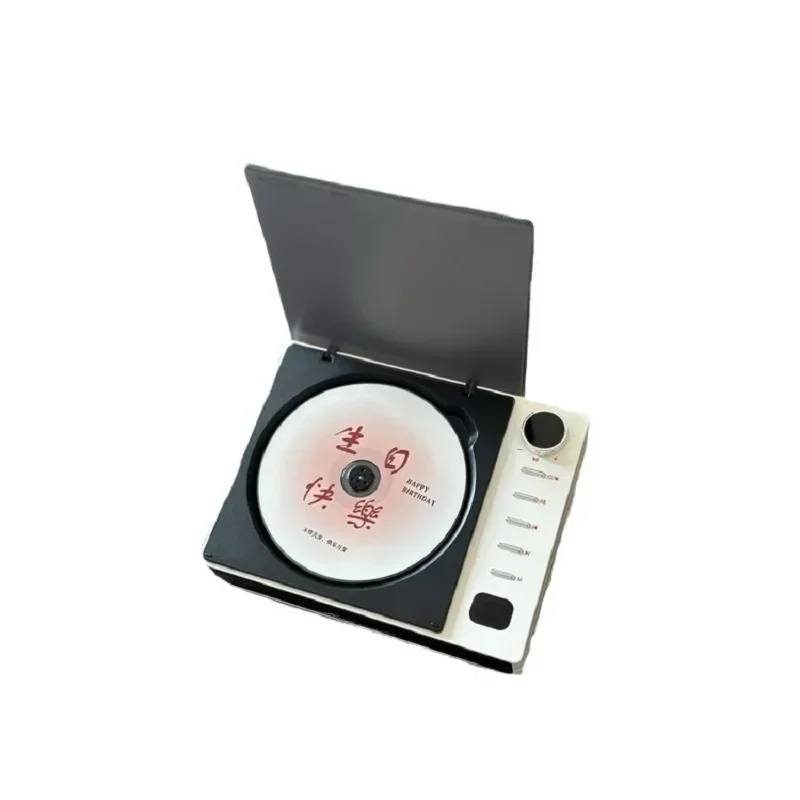 Portable CD Player Wooden CD Player Portable CD Player Walkman Bluetooth Speaker Vintage CD Disk Album Player