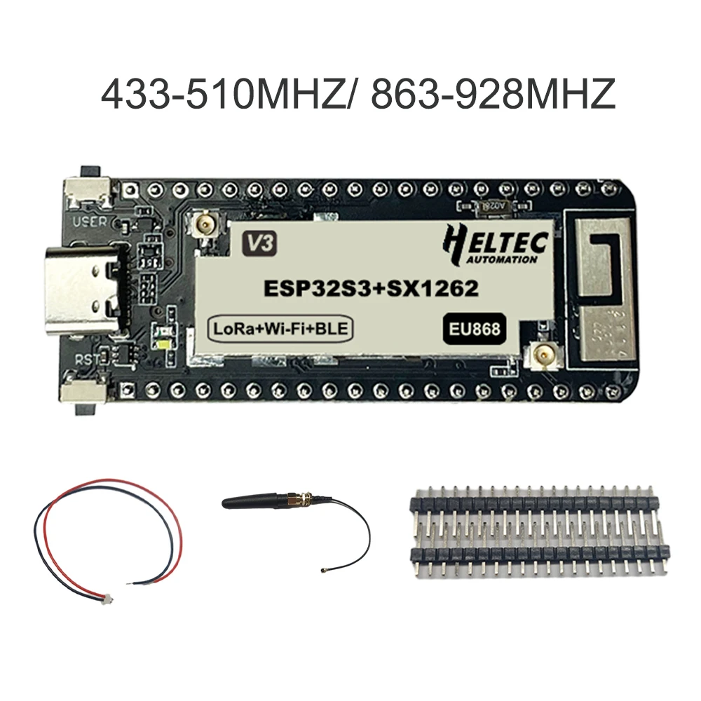

Type- C 433-510MHZ/ 863-928MHZ Wireless Stick Lite ESP32+LoRa V3 Development Board Compatible With ESP32-S3