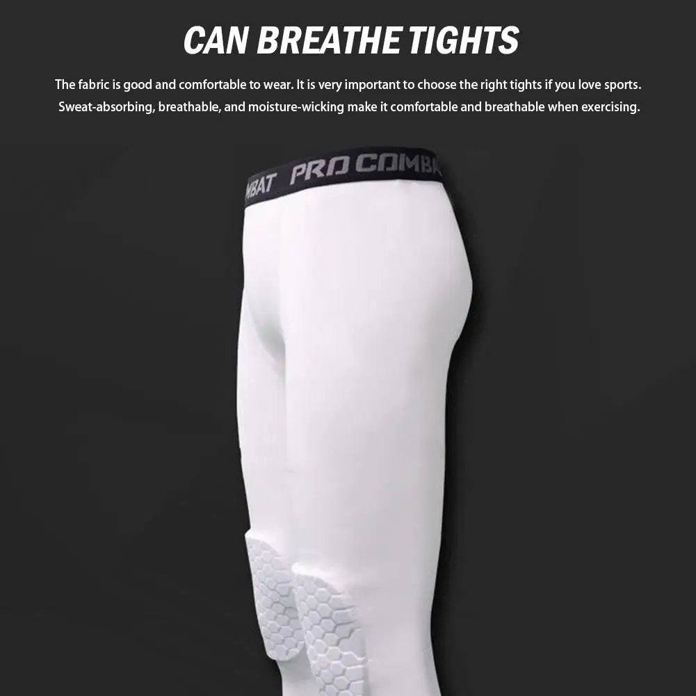 Athletic Compression Pants with Knee Pads 4
