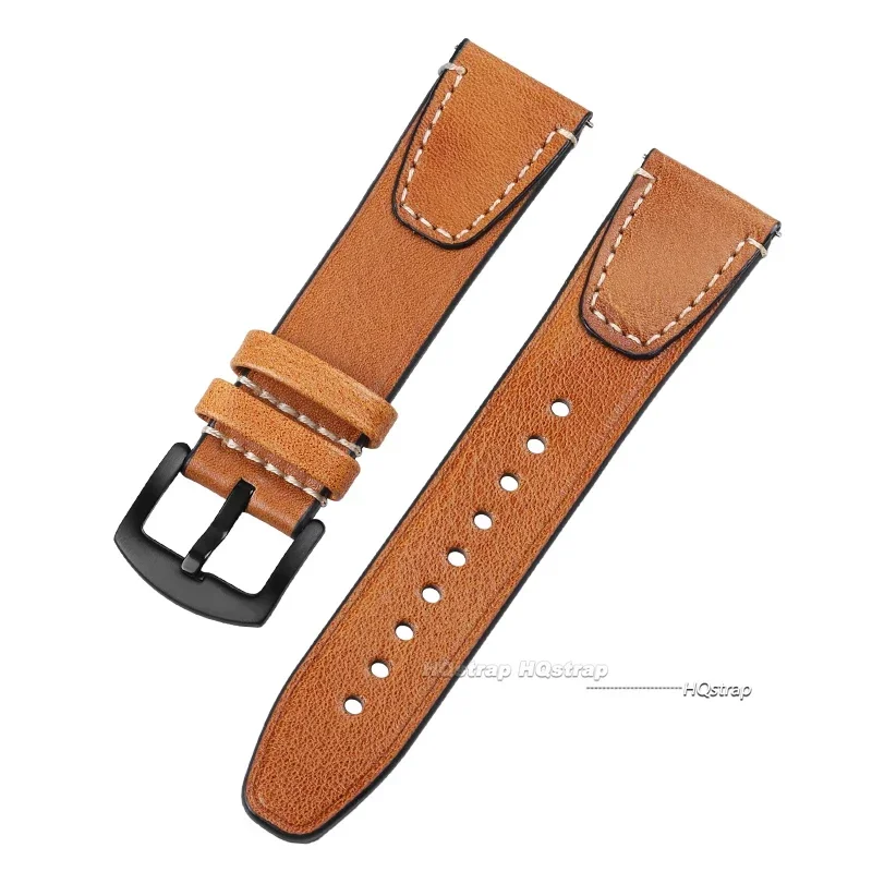 Universal Leather Quick Release Watch Band - Stylish Replacement Strap