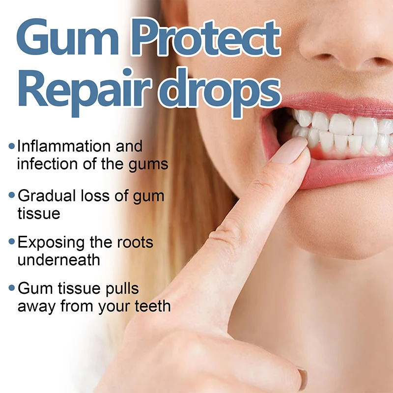 Gum Repair Drops Rapid Repair Gums Serum Effectively Relieve Tooth Allergy Dental Caries Tooth Cleaning Toothpaste Relieve Damage