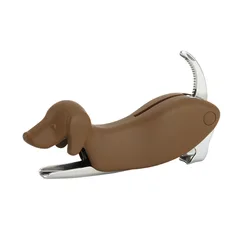 Premium Dog Wine Bottle Opener with Foil Cutter and Customized Gift Corkscrew - Includes Free Shipping (Chocolate Dog)