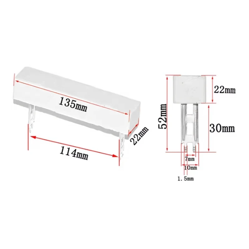 5PCS Resistenza Di Cemento Verticale MQ 5W 0.05 ~ 100K Ohm 5% 0.1R 0