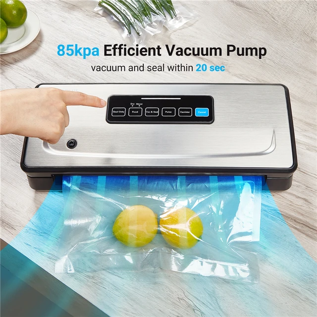 INKBIRD Electric-Powered Vacuum Sealer 50Kpa Food Storage Sealing Machine  With 30PCS Reusable Bags for Anova,Joule,Sous Vide Use - AliExpress