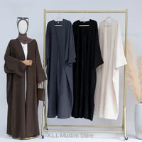 Abaya musulmane de luxe pour femmes, vêtement de prière élégant, cardigan UNIS issant, robe de Ramadan, vêtements de Dubaï, ouvert 1