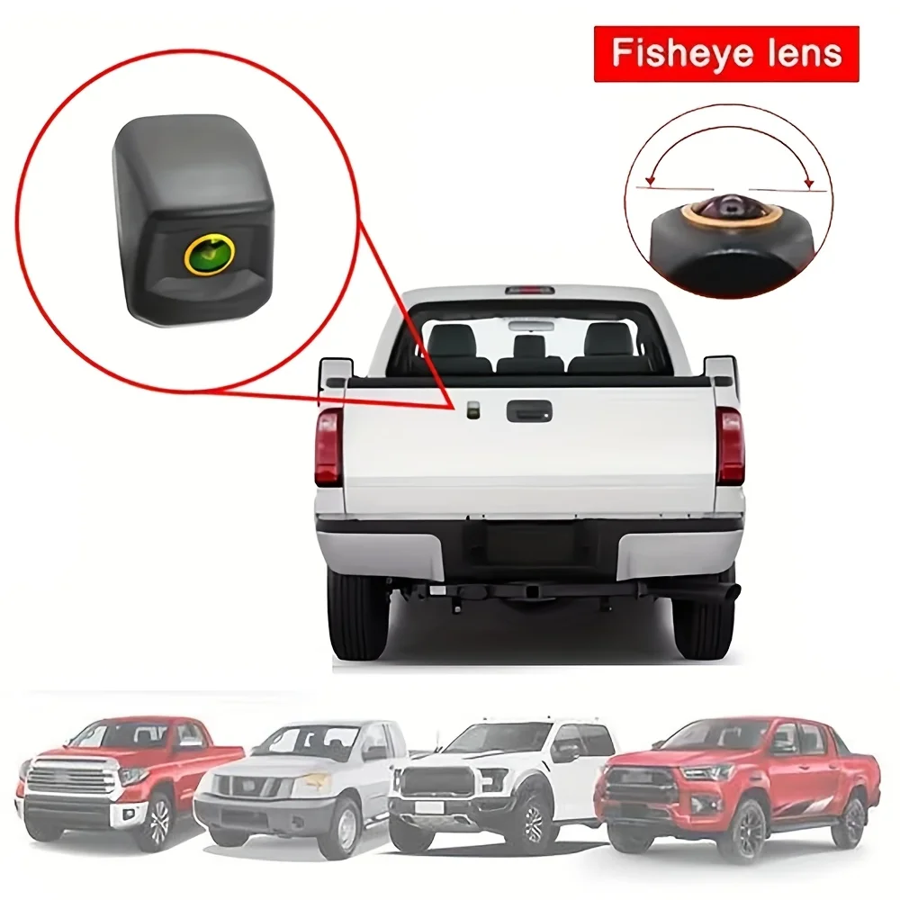 토요타 하이럭스, GMC, 포드 F150/250/350, 램 픽업트럭에 적합한 후방 카메라, 거꾸로 설치 가능