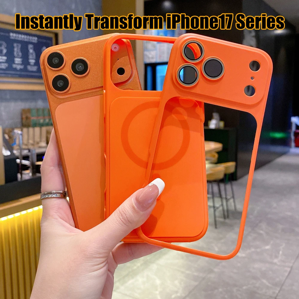 Enhanced Magnetic 2-in-1 TPU Matte Case with MagSafe Charging Capability