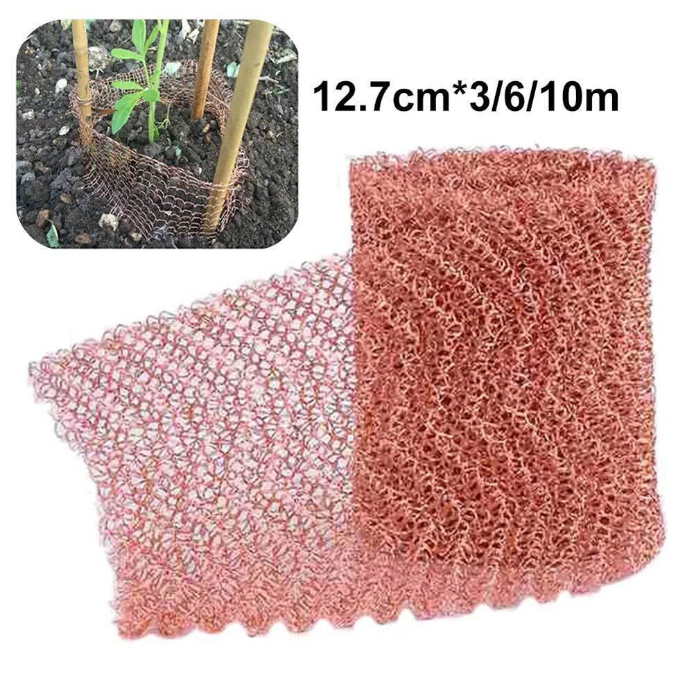 Copper Mesh Slug Repeller Rustproof Slug Repellent Copper Net Long Lasting Snail Repel Tool for Mouse Rat Rodent Control