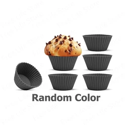 Enhanced Air Fryer Accessories Set with Silicone Basket, Muffin Cup, BBQ Rack, and Gloves (6Pcs Muffin Cup)