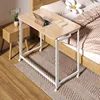 27.5" Mobile Small Rolling Computer Desk, Folding Laptop Cart Table with Wheels, Portable Office Desk for Small Sp 2