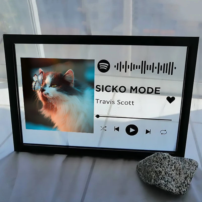 

ZYLTD VIP Custom Album Cover Acrylic Board Customized Song Plaque Birthday Party Family Gift Personized Music Player Display