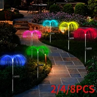 2/4/8pcs Landscape Lights Solar Lawn Lamp Jellyfish Lamp outdoor Courtyard Lamp Fireworks Atmosphere Lamp for Yard Garden Decor 1