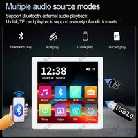 Mini 4 inch Touch Screen 4*25W power Stereo Music Panel System Bluetooths sound in Wall Amplifier Home Audio 8Ω Ceiling Speakers - Image 3