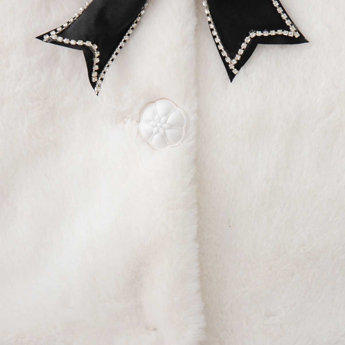 Baby Mädchen Plüsch Mantel Koreanischen Stil Bogen Einfarbig Langarm Revers Schal Mädchen Winter Täglich Halten Warme Kleidung – Detail 21