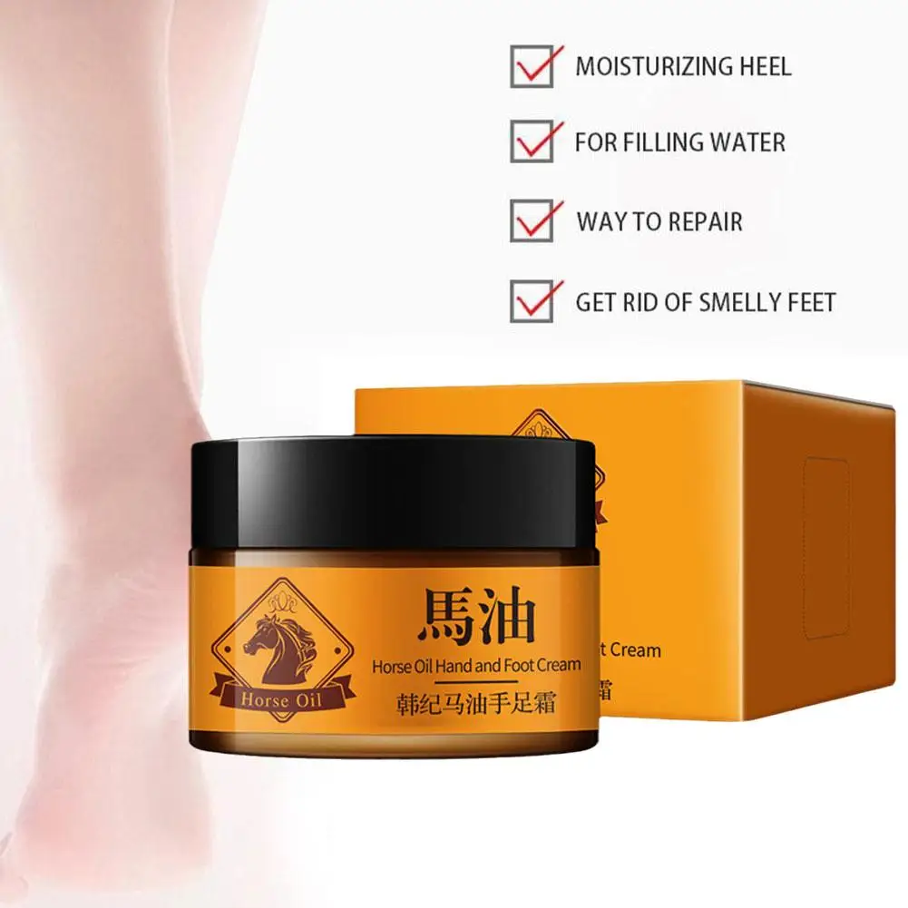 

Horse Oil Foot Cream Anti Dry Crack Repair Heel Feet Foot Creams Hand Care Cracked Moisturizing Nourishing Feet Balm Exfoli I0S9