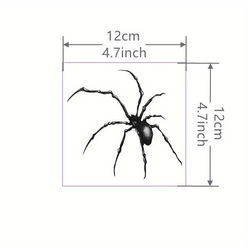 1 Sheet Spider Tattoo Sticker Waterproof and Long-lasting Temporary Tattoo 4