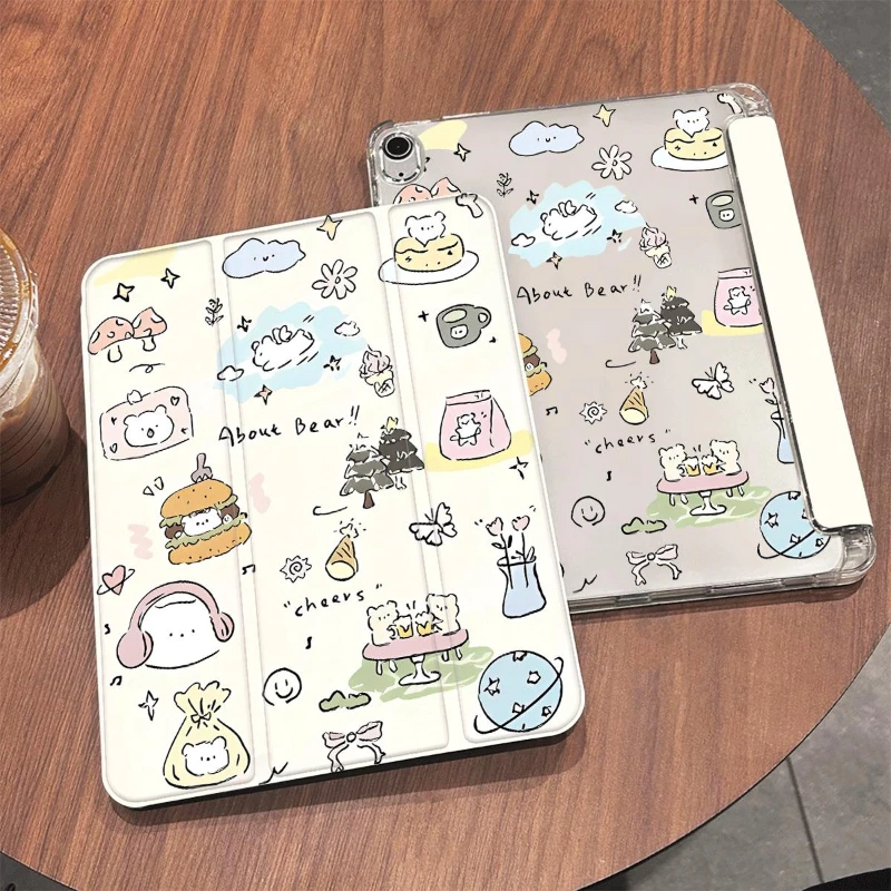 Adorable Cat Design Tablet Case Cover
