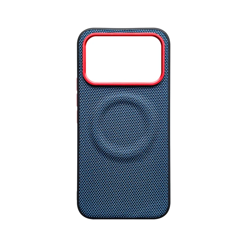 Magnetic Carbon Fiber Pattern PU Leather + TPU Anti-Fall Wireless Charging Phone Case