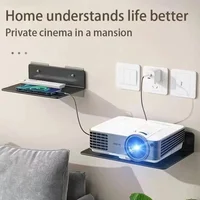 Wall-mounted Router Rack Storage Box Projector Stand Holder DVD Player TV Set-Top Box Holder Monitoring Rack Ornaments Shelf 2