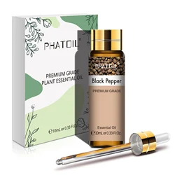 PHATOIL Aromatic Essential Oil Blend: Sandalwood & Lemon Infusion - 10ml for Diffuser and DIY Projects (Black Pepper)