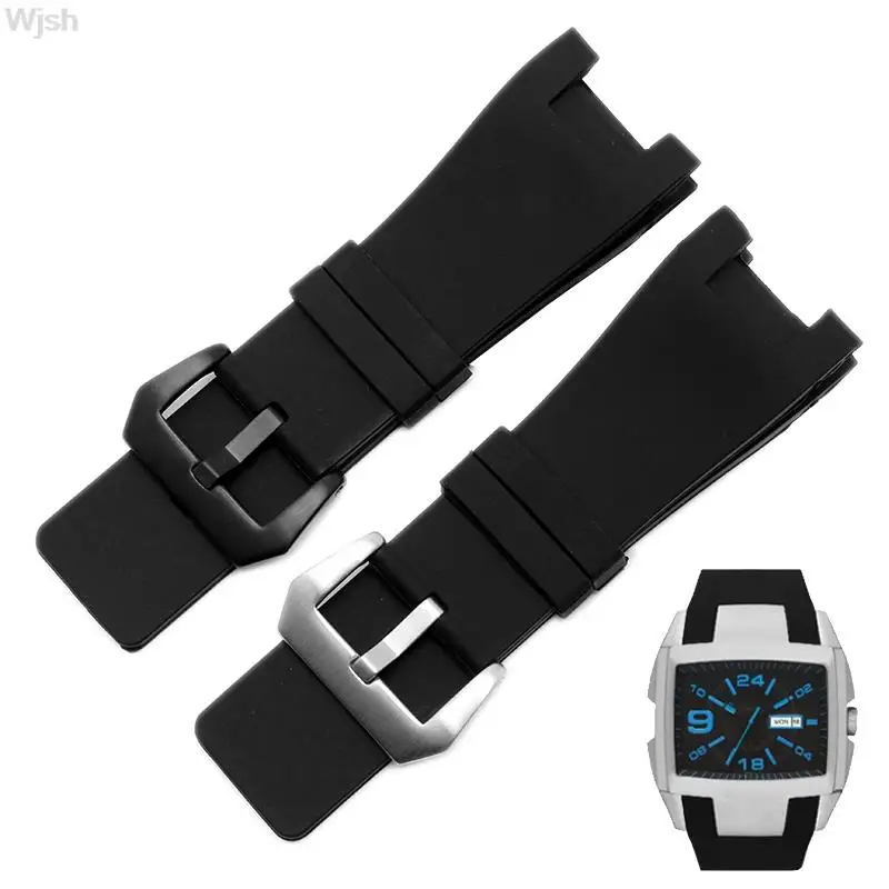 

32mm Waterproof silicone strap for Diesel Watch Strap for DZ1216 DZ1273 DZ4246 DZ4247 DZ287 Soft Breathable Wrist Band Bracelet